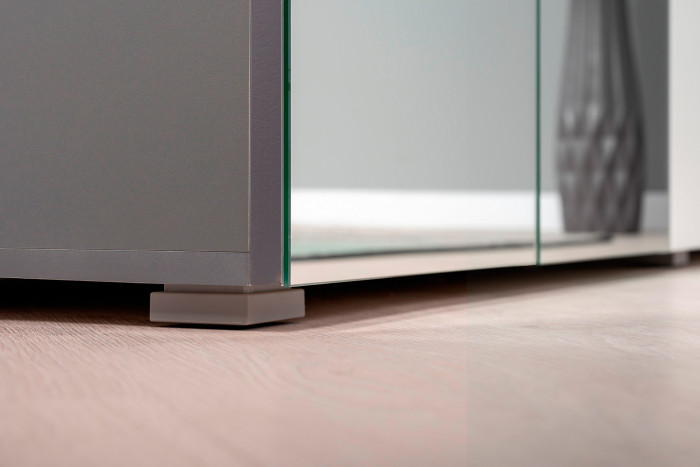 Октава Прихожая 15-123Н, цвет серый графит/дуб крафт золотой/фасады МДФ серый графит, ШхГхВ 161,5х35,4х197,6 см., универсальная сборка