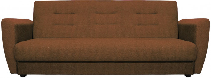 Раскладной диван-кровать, прямой, книжка, цвет коричневый, Лира 140х190
