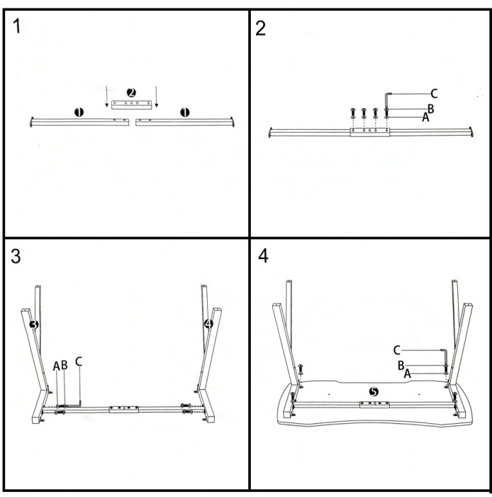 Два игровых стола Мебель--24 GT-2310, белый