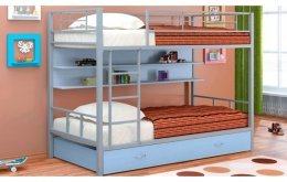 Двухъярусная кровать Севилья-3ПЯ голубая