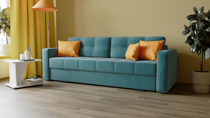 Диван раскладной Брэй светло-голубой