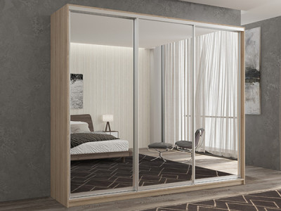 Шкаф-купе Кааппи 1 Сонома Светлый 180х45х230 см