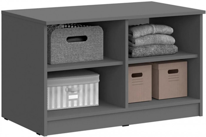 Челси Антресоль-тумба универсальная (Графит, Графит)