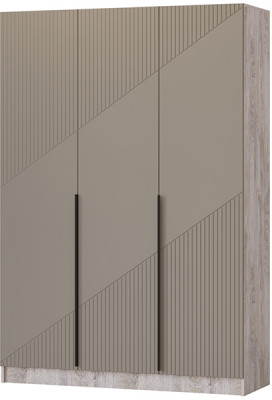 Шкаф Авис 1,5 (№1), Дуб эндгрейн/Крема