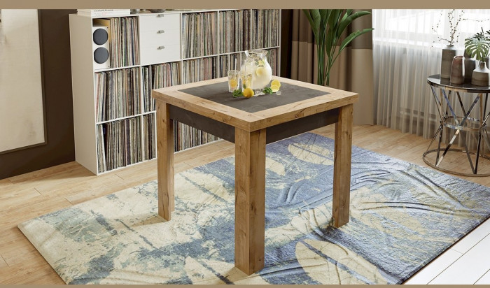 Хьюстон тип 3 Стол раздвижной (Дуб Вотан/Моод Темный)