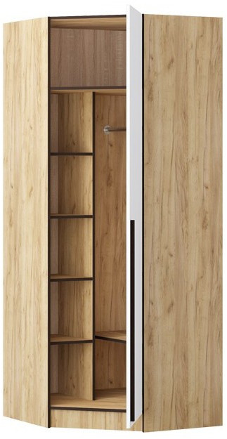 Шкаф Бастион ЛДСП угловой (графит)