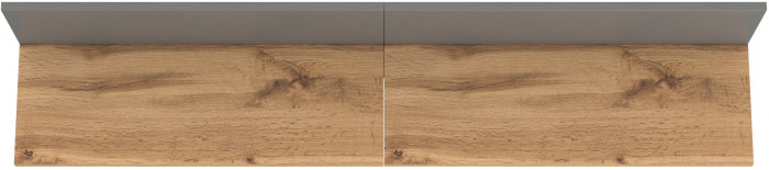 Октава 15.14.01 Вешалка + 15.14.01 Вешалка, серый графит/дуб крафт золотой