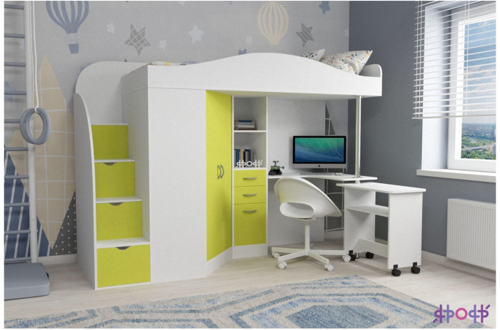 Кровать-чердак Юниор 4 (Винтерберг/Винтерберг)