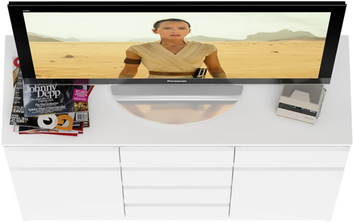 Мори Комод МК1200.4, цвет белый, ШхГхВ 120,4х41х94 см.