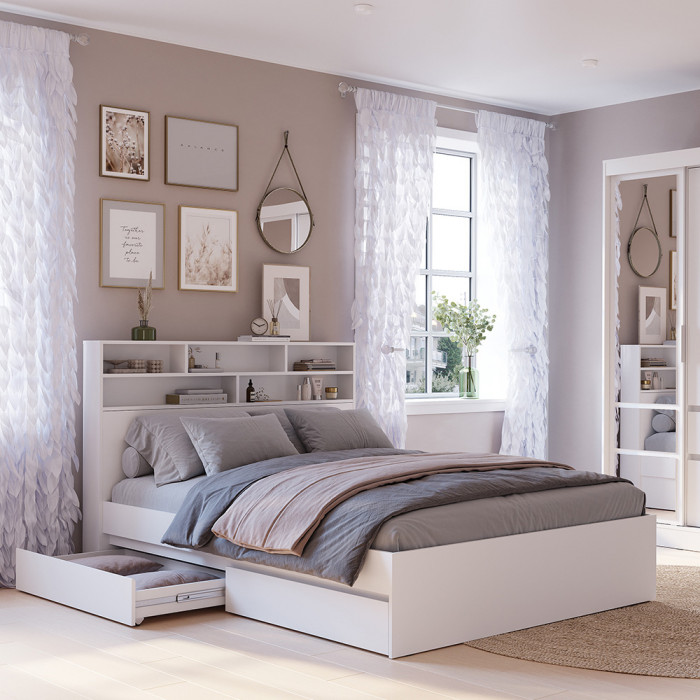 Стеллаж-полка Симпл СП-01, Белый