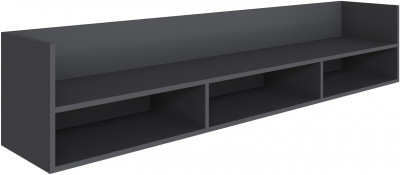 Полка навесная (открытая) Мадрид ПНО-1 (1,8) графит серый