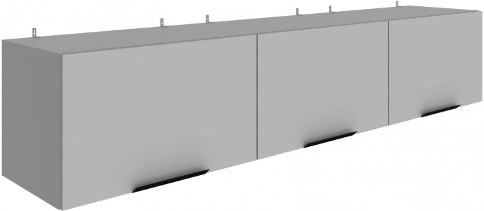 Полка навесная Мадрид ПН-3 (1,8) камень серый
