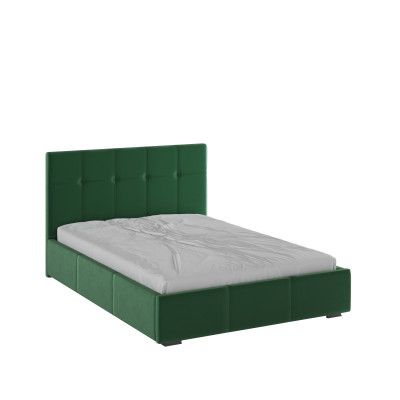 Рио Кровать интерьерная 140 изумруд квадрат, ортопед