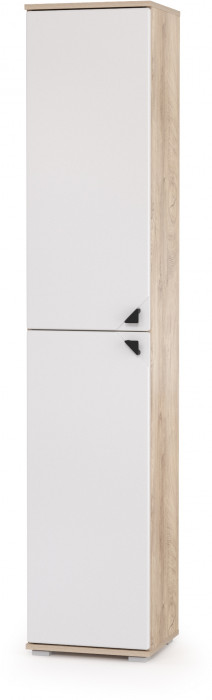 КР100 Бостон № 33, цвет дуб эндгрейн элегантный/фасады МДФ милк рикамо софт, 13.154+12.69+10.51+13.155+13.156, ШхГхВ 269,2х57,2х194,4 см., ун. сборка