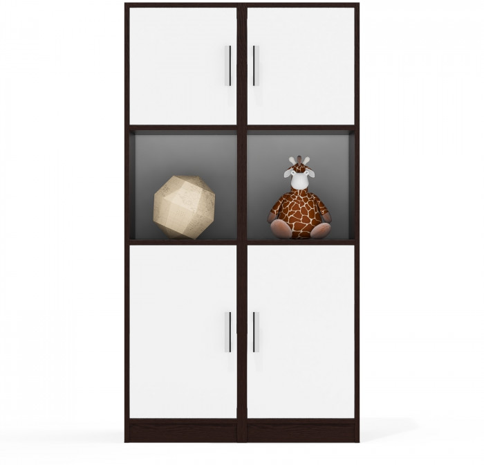 Два Пенала С-МД-СК9П к компьютерному столу С-МД-СК9, венге/белый шагрень