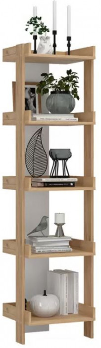 ИРИС СТЛ-01 Стеллаж (485х1800х420) дуб крафт золото