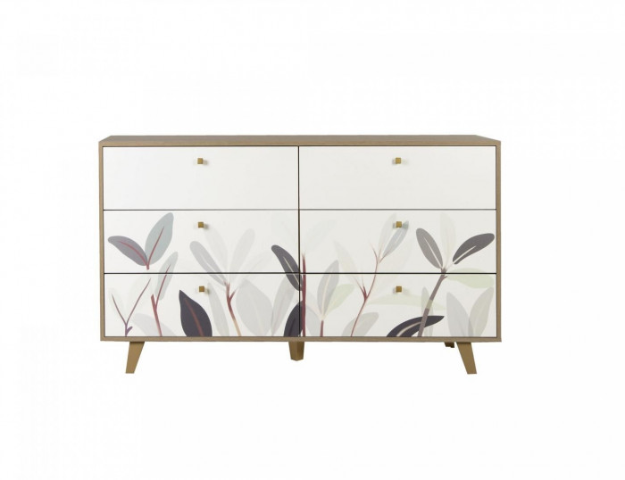 Комод 56.02 Адажио дуб сонома / белый