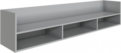 Полка навесная (открытая) Мадрид ПНО-1 (1,8) камень серый