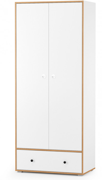 Вуди Компоновка № 29, цвет белый премиум/дуб крафт золотой, ШхГхВ 351х52,7х205 см., универсальная сборка