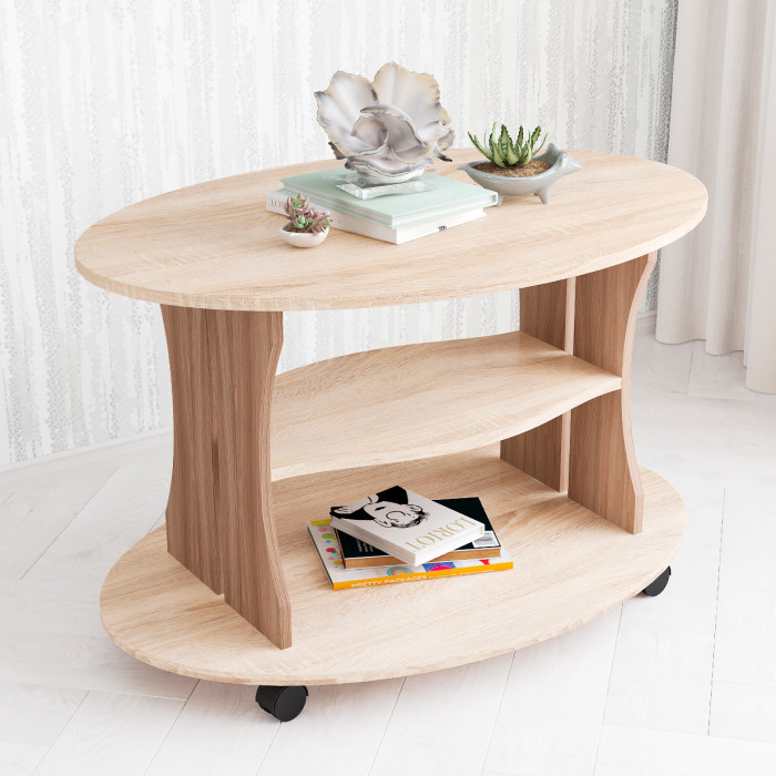 Стол Журнальный Консул-1 (900*560*600) ясень шимо/дуб сонома