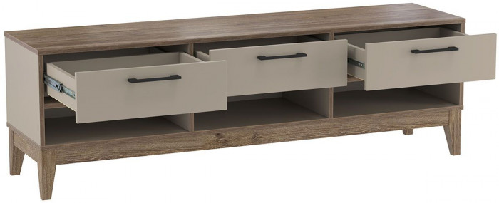 Сарита тумба для ТВ 75.03 Серый камень / Дуб Давос