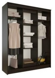 Элегант Шкаф-купе 4 (Ясень шимо темный / светлый)