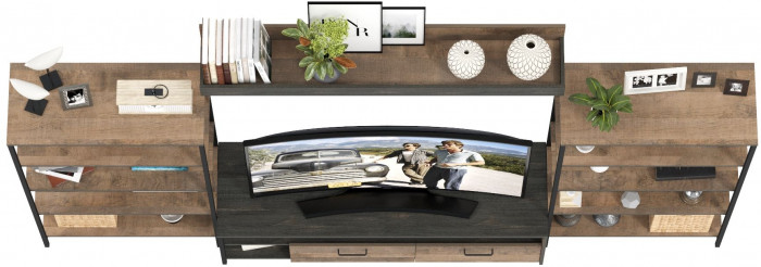 Трувор Гостиная 111, дуб гранж песочный/интра