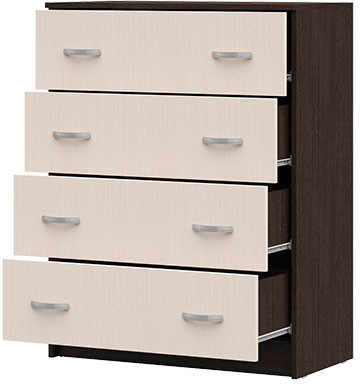 КМ 554 Бася ЛДСП комод 4 ящ. венге/белфорт