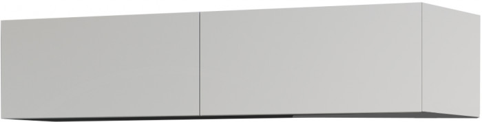 Шкаф навесной 2Д Альда-1, Белый/Белый глянец