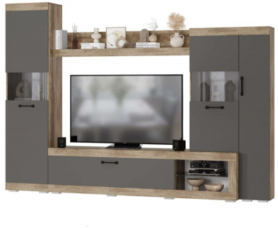 Гостиная &quot;Тесла&quot; Дуб каньон/графит