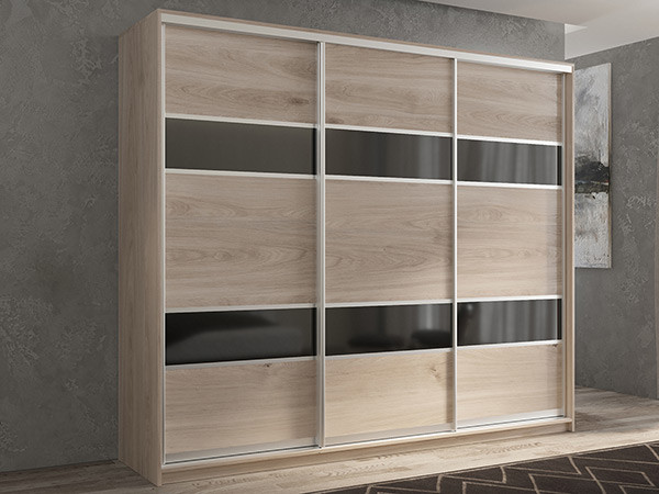 Шкаф-купе Кааппи 7 Кастелло Серый 240х45х230 см