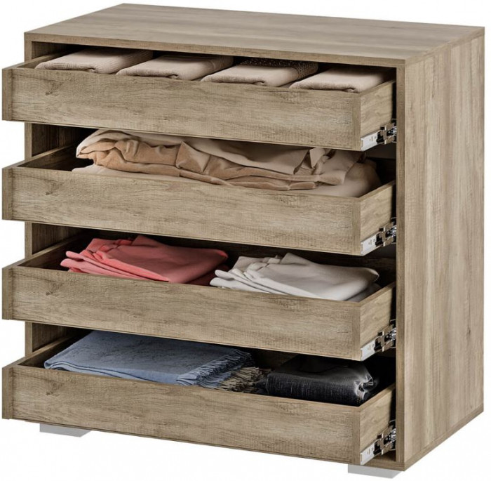 Спальня "Наоми" КМ-09 дуб каньон/белый глянец МF07