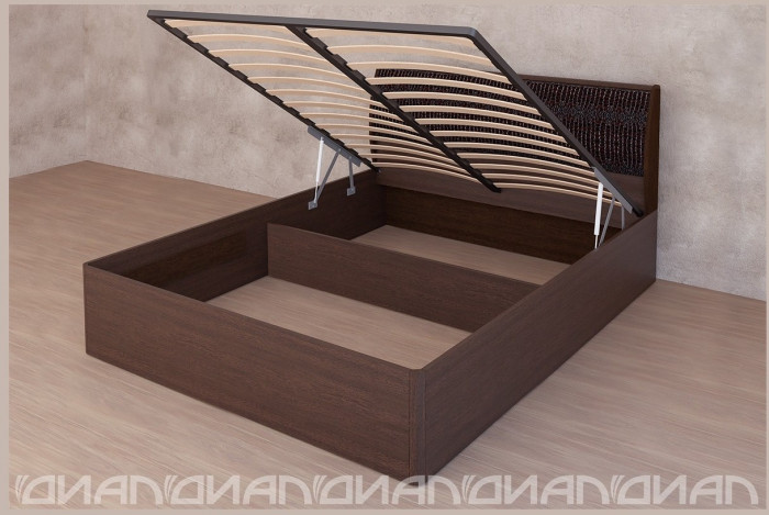 Кровать Кэт-4 арт.033 с подъёмным механизмом 140*200 (Венге)