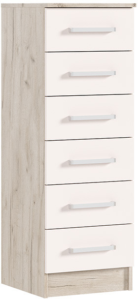 Комод 400 Мартина, Крафт серый/Кашемир