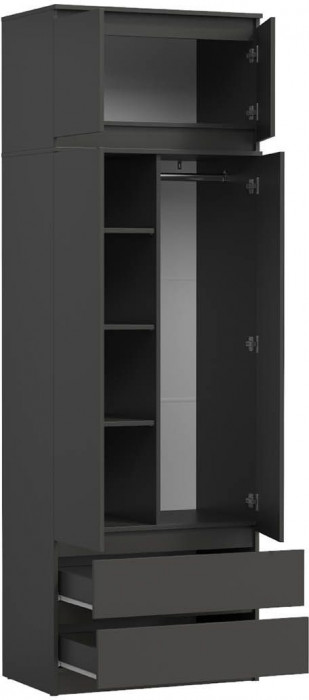 82.03 шкаф + 82.06 тумба Берген Диамант серый