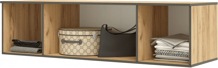 Норд Антресоль к шкафу (1600) (Дуб Крафт белый)