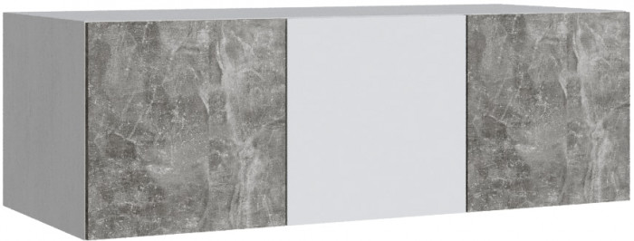 Шкаф Мадрид, композиция 12, Белый/Ателье светлое