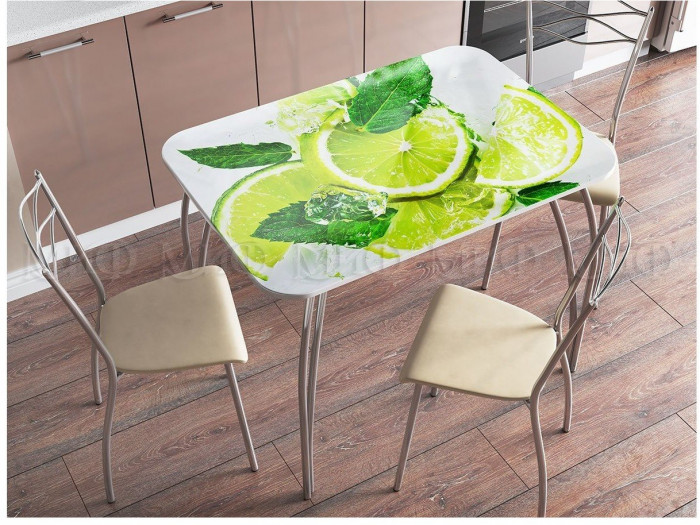 Обеденный стол прямоугольный с фотопечатью