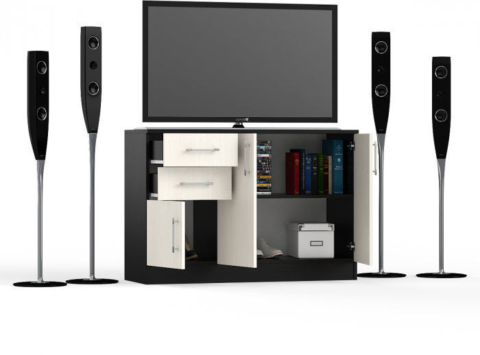 Комод СВК № 3, венге/дуб лоредо