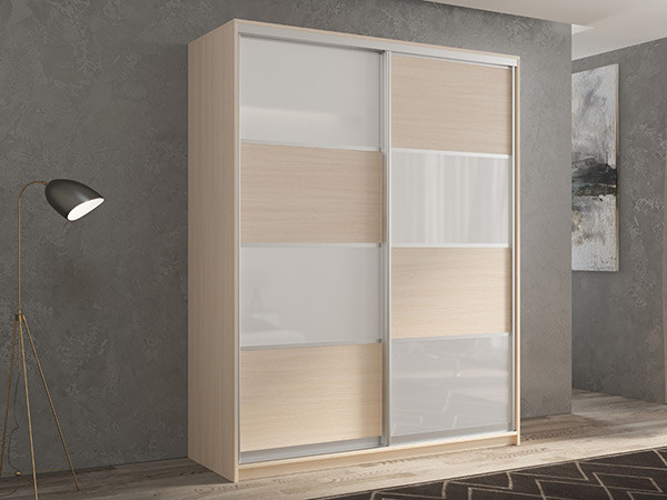 Шкаф-купе Кааппи 14 Дуб молочный 120х60х230 см