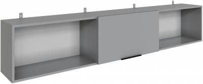 Полка Мадрид навесная (2,03), Камень серый