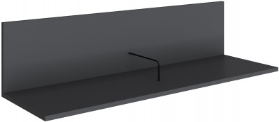Полка навесная (открытая) Мадрид ПНО-2 (1,1) графит серый