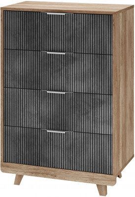 Комод &quot;Мегаполис&quot; КМ-02 Дуб каньон/M25 бетон графит