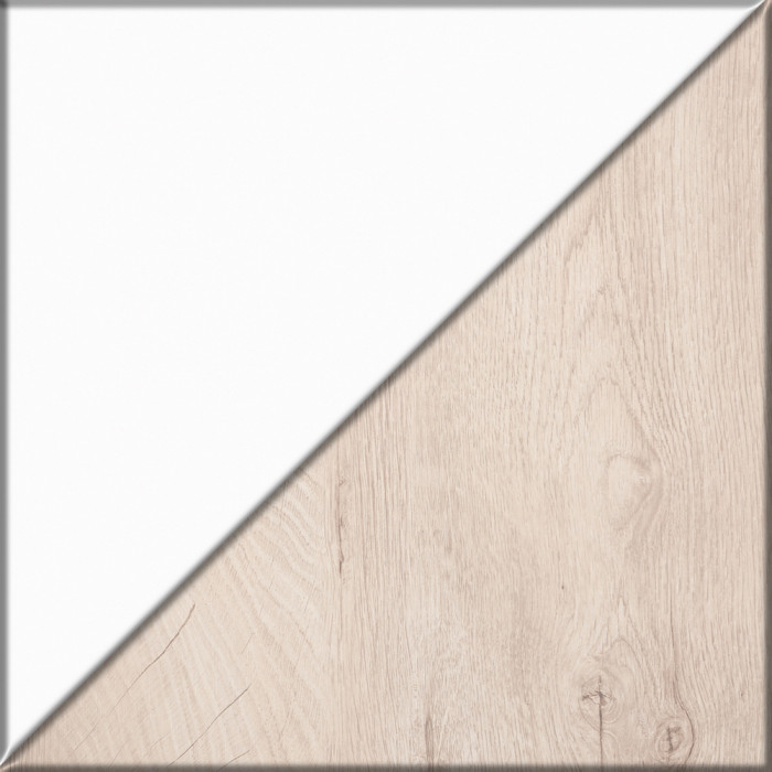 Муссон Спальня № 14, цвет белый/дуб эндгрейн элегантный, ортопед, сп. м. 1600х2000 мм., б/м