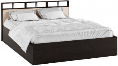 Кровать Ненси-2 венге/дуб молочный + основание ЛДСП 160