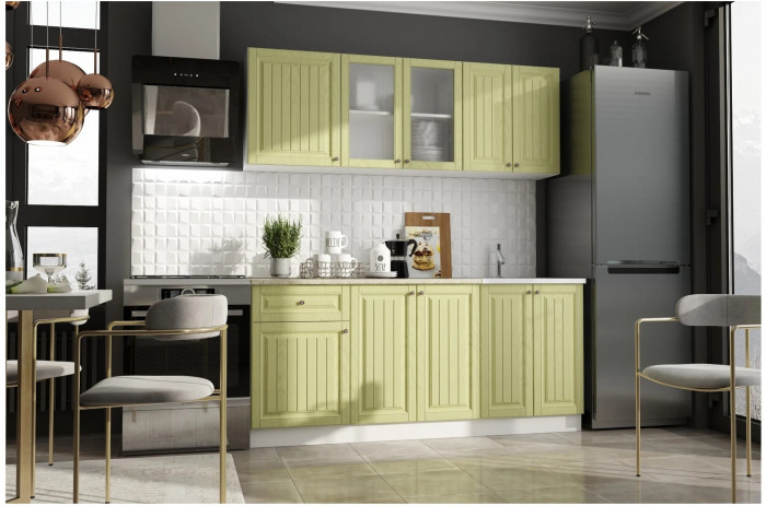 Кухня Хозяюшка МДФ 1800, Трюфель