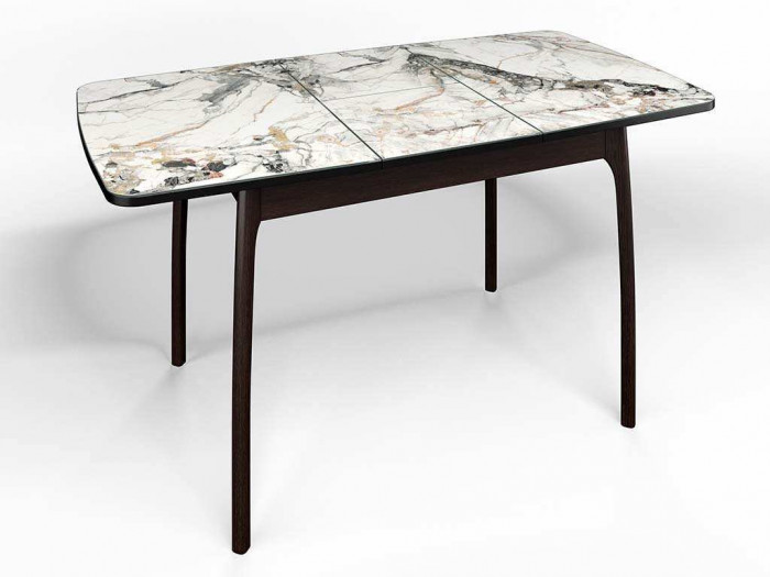 Стол СМ-6 Флорида опора массив изогнутая венге