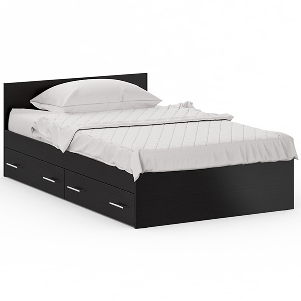 Стандарт Кровать с ящиками 1200, венге