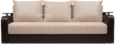 Диван еврокнижка Лорд 160 рогожка коричневая