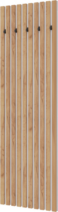 Кано Вешалка 600 КПВ-2 белый/дуб крафт золотой